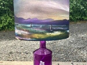 “Sailing around the isle of Arran” dome lampshade