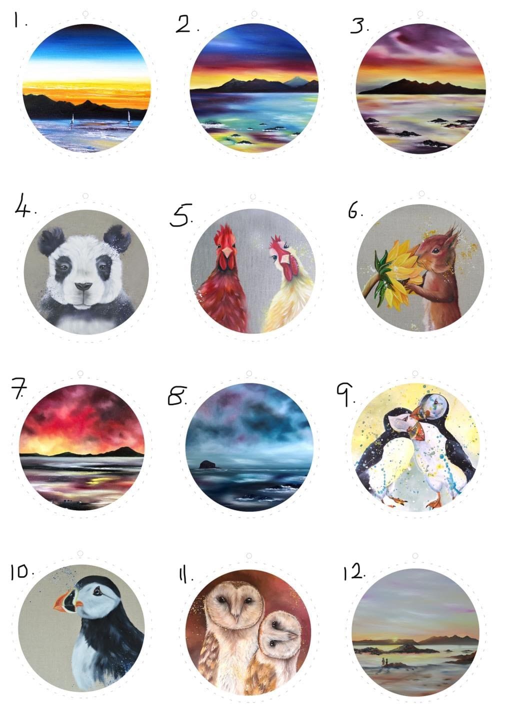 decorative ceramic disk